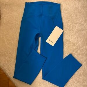 Lululemon instill high rise leggings 23” blue